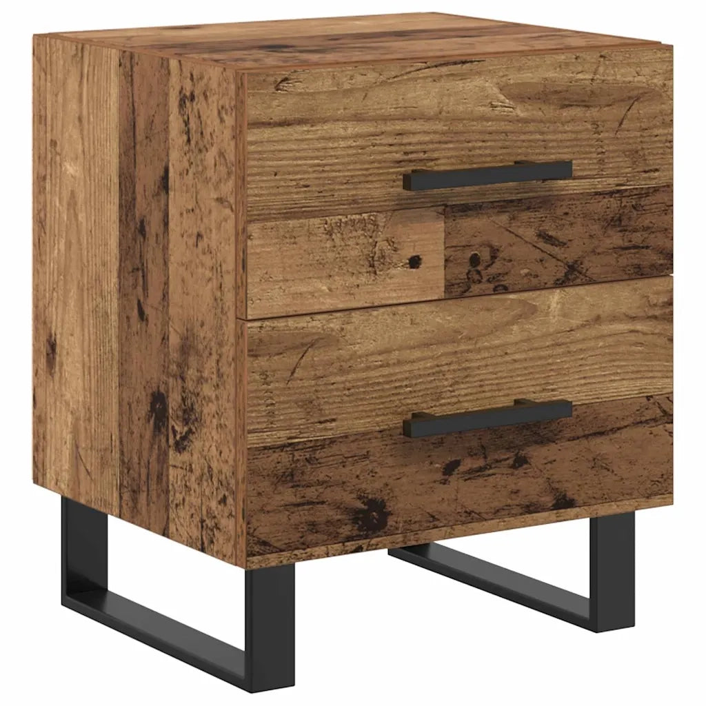 Armadio da Notte con cassetto Legno vecchio 40 x 35 x 47,5 cm 882059