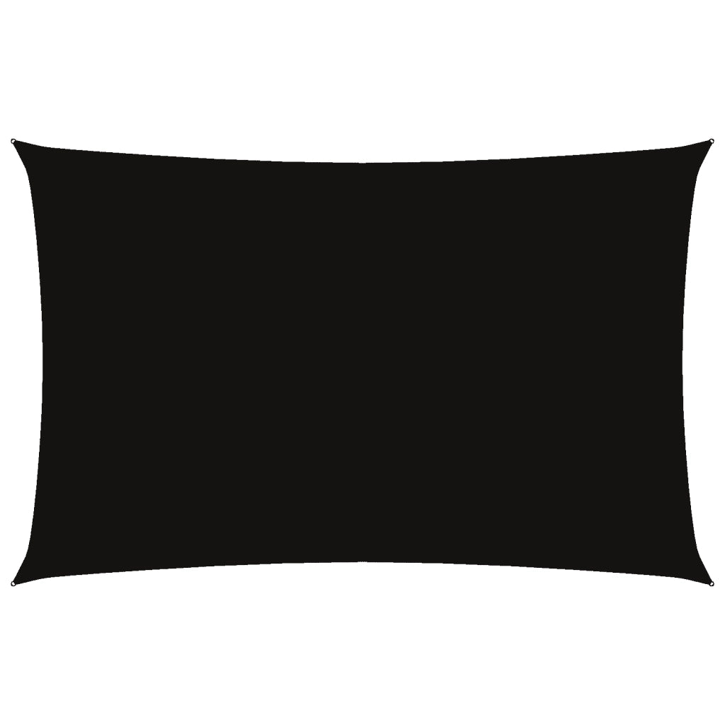 Parasole a Vela Oxford Rettangolare 2,5x5 m Nero