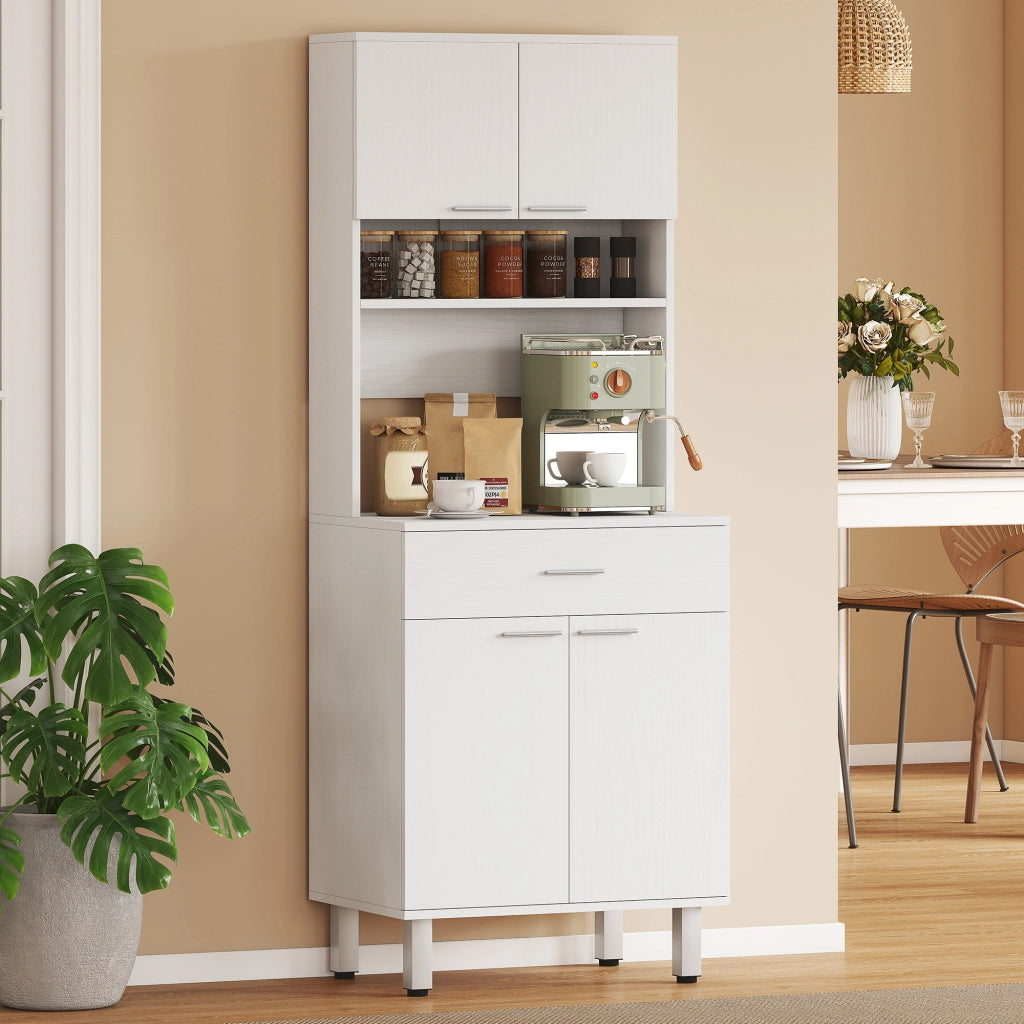 Credenza Bianca in Legno ¨C Zephmum ¨C 60x40x160cm