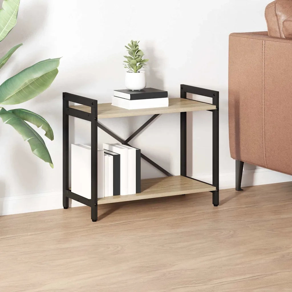 Libreria-Scaffale per Libri-Mobile di Stoccaggio Rovere Sonoma 60 x 30 x 50 cm Legno multistrato