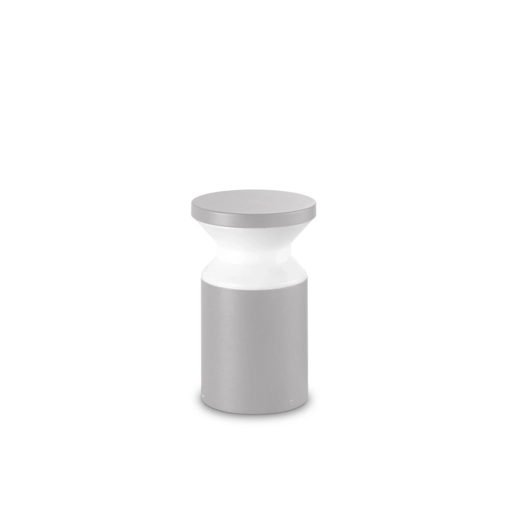 Piantana Da Terra Contemporanea Torre Alluminio Grigio 1 Luce E27 15W Ip44