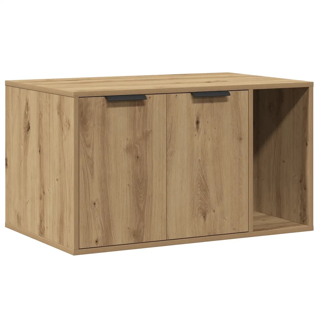 vidaXL Recinto Lettiera Rovere Artigianale 80x50x45 cm in Truciolato