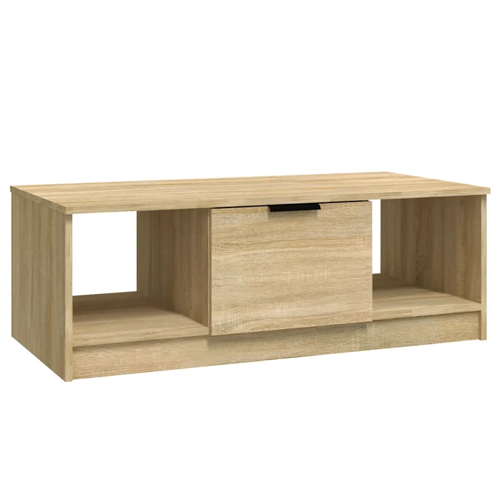Tavolino da Salotto-Tavolino da soggiorno-Tavolo Rovere Sonoma 102x50x36cm Legno Multistrato 626575