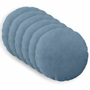 Federa 6 pcs HEERLEN Blu Ø 50 cm corduroy 922604