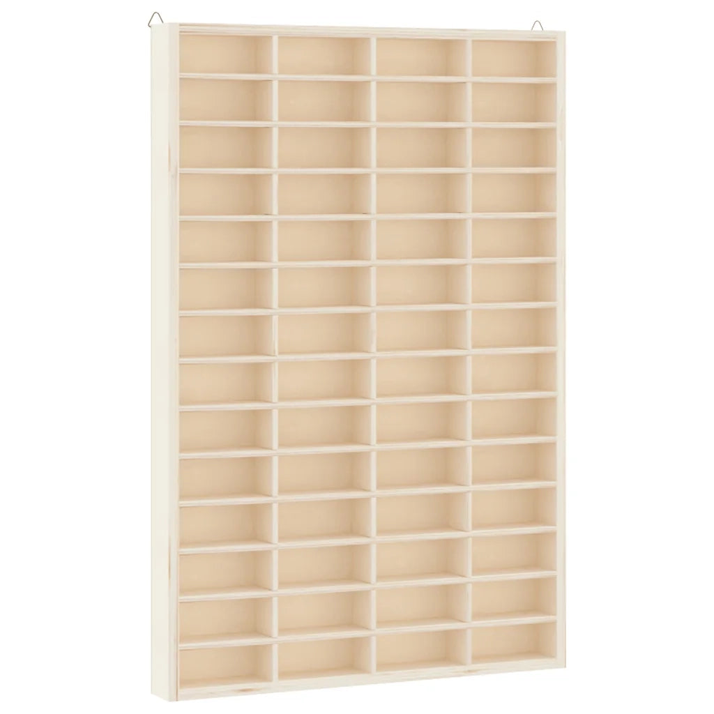 Vetrina da collezione in legno con 56 scomparti 40x4,5x60cm 4017380