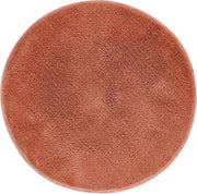 Matte antiscivolo per bagno, morbido, lavabile e asciugabile velocemente, 60 cm di diametro, rosso scuro