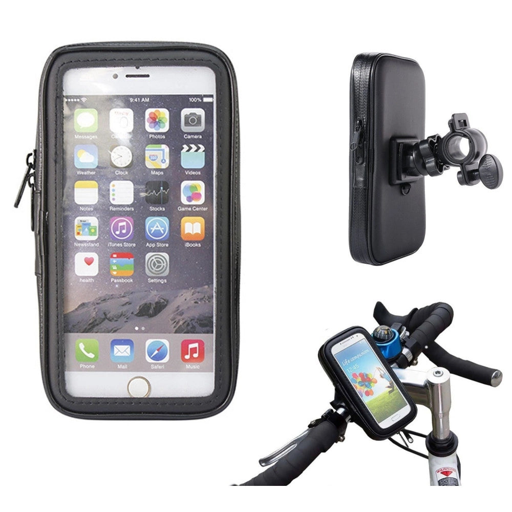 Trade Shop - Supporto Bici Moto Porta Cellulare Custodia Impermeabile Smartphone Universale -