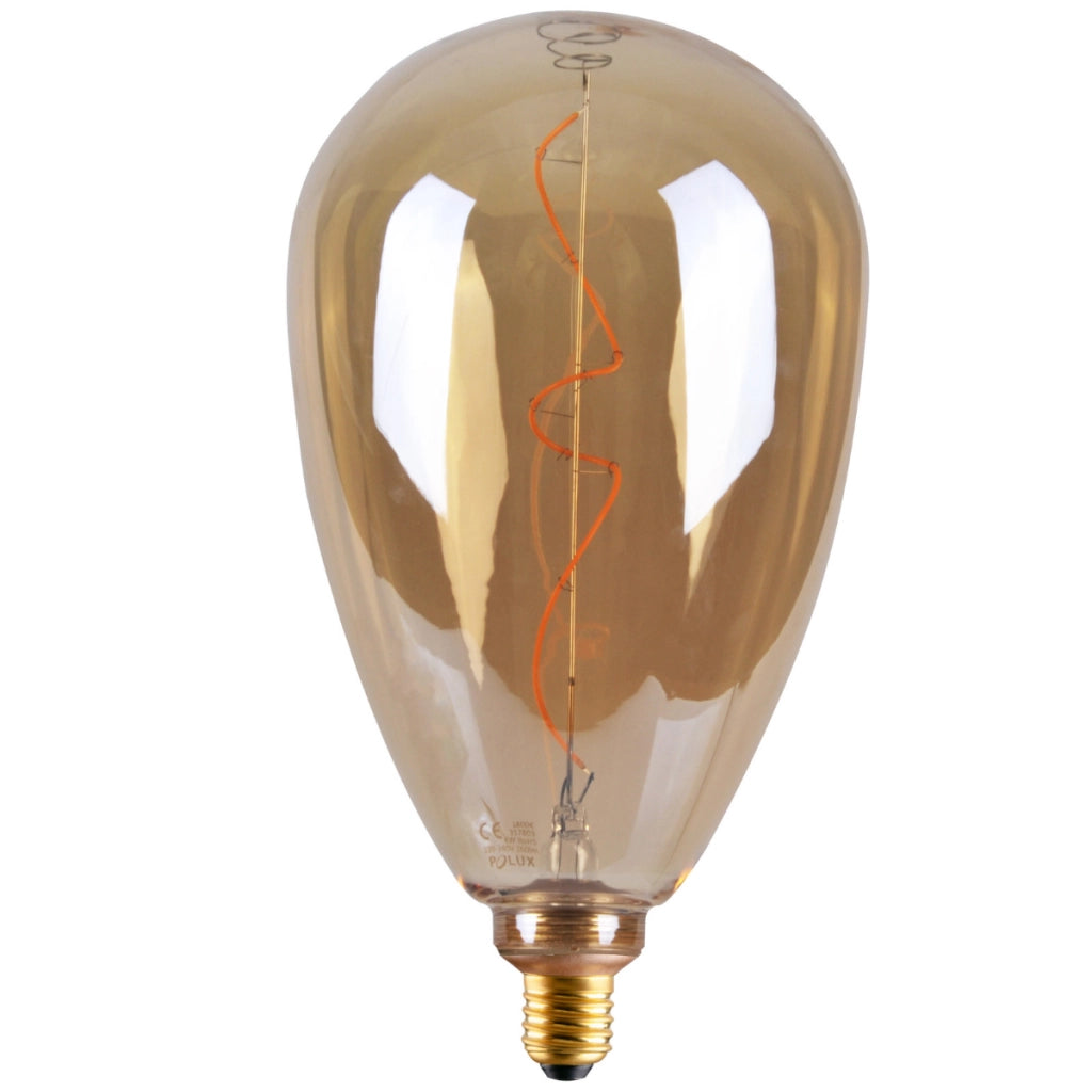 Lampadina LED Filament ambra E27 4W 1800K DecoVintage Polux