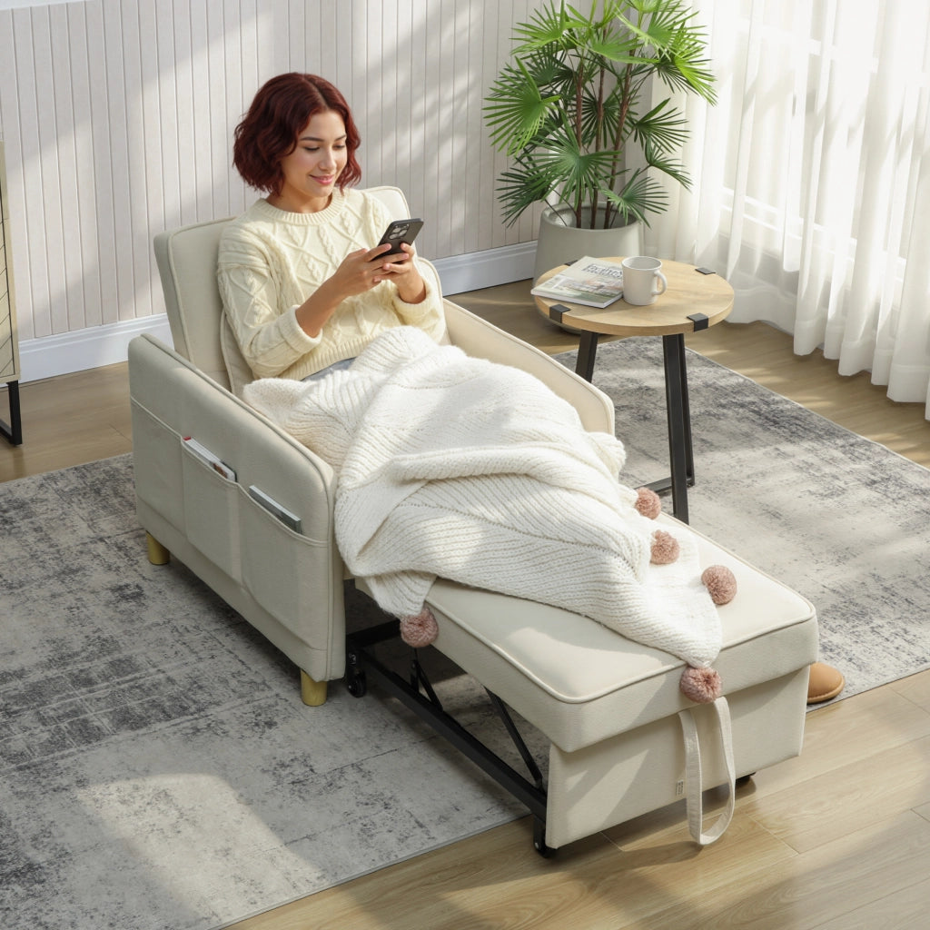 Poltrona letto 3 in 1 ¨C zephmum ¨C beige 90x200
