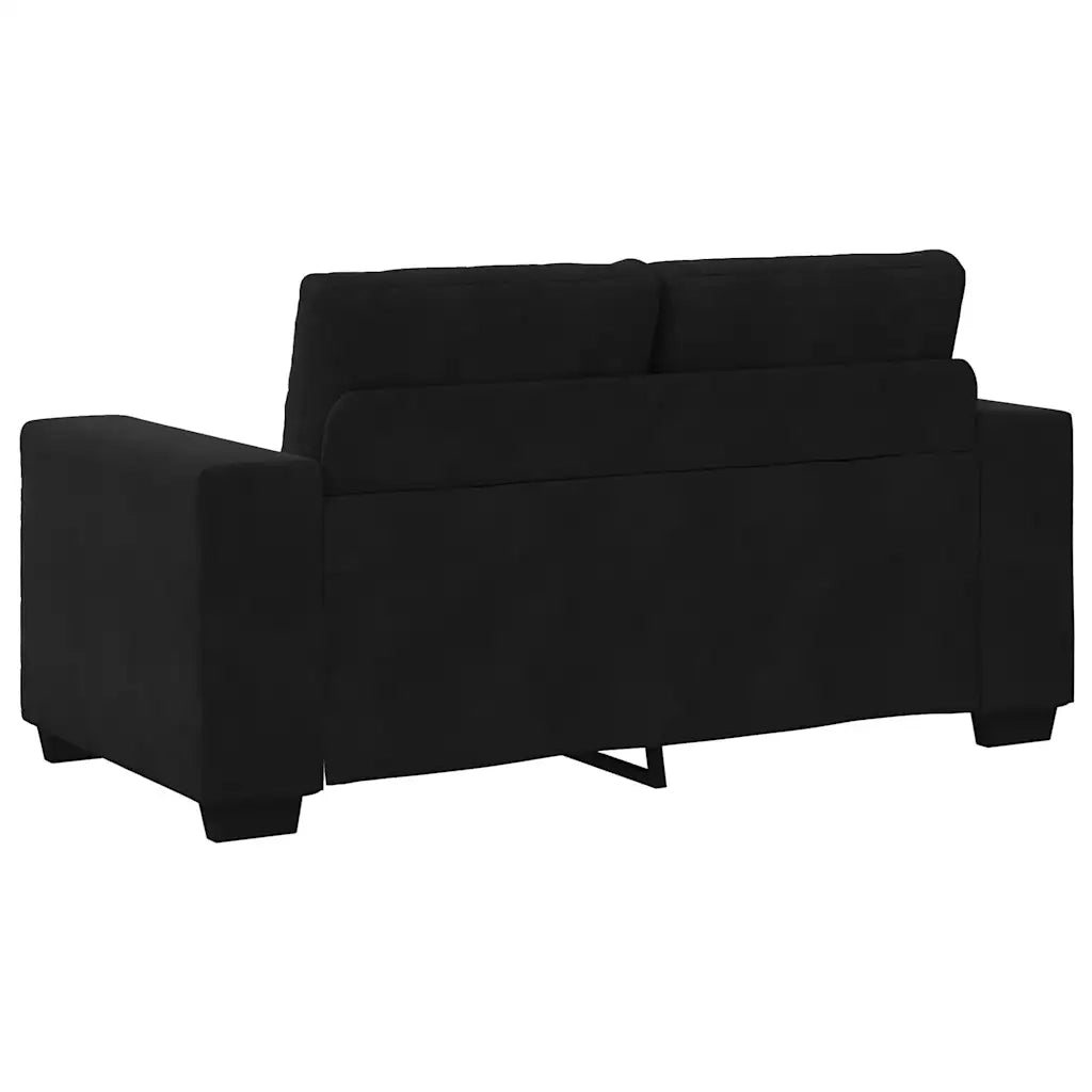 Set divano a 2 pz con Cuscini in Velluto Nero 3324726