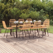 Set da Pranzo da Giardino 9 pz in Polyrattan cod mxl 35592