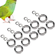 Accessori di allenamento per pappagalli, anello per zampa, anello per gamba, anello per zampa per uccelli, per pappagalli, 15°