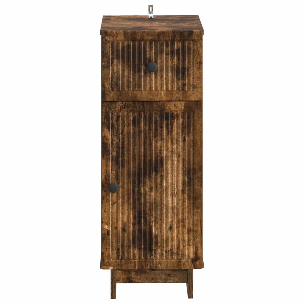 Mobiletto da Bagno EDE Rovere Fumo 30 x 31 x 80 cm 895950