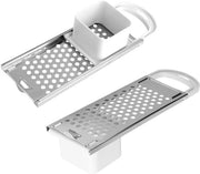 Faccia Spätzle - Faccia in Acciaio Inossidabile - Strumento per Faccia Tedesca - Manico Comodo - Set a 2 pezzi