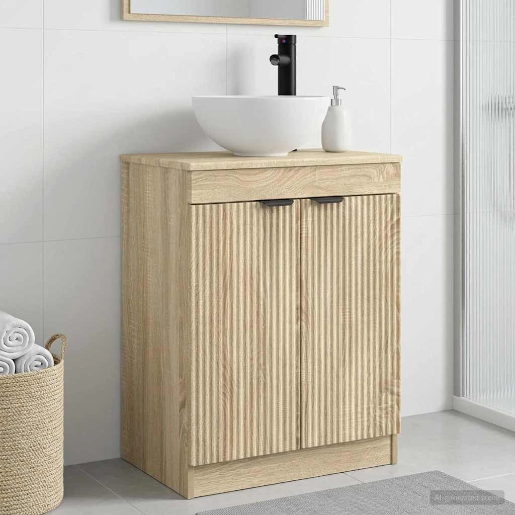 Mobile da bagno con lavabo Rovere Sonoma 54 x 35 x 83 cm 890140