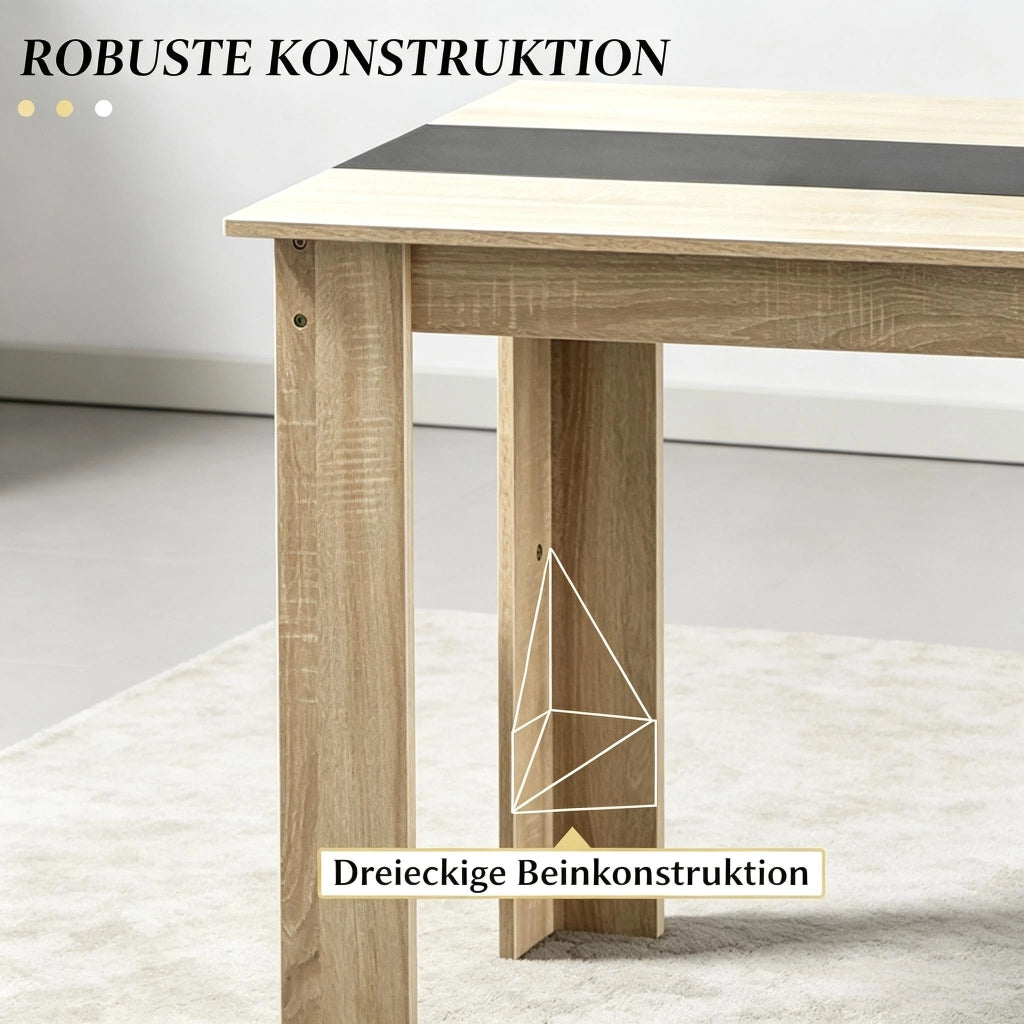 Tavolo da pranzo - design centrale - versatile - elegante - per soggiorno - solo tavolo