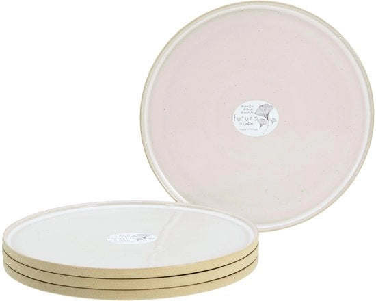 Servizi Futuro-serie, 21657, imballaggio da 4 pezzi, servizio da tavola in ceramica, resistente a lavastoviglie e forno a microonde, prodotto in Portogallo