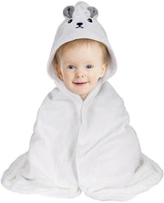 Asciugamano per Bambini con Cappuccio - 80 x 80 cm - Ultraleggero - Polyester/Nylon - Ideale per Bambini 0-3 Anni - Asciugamano per Bagno