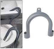 Supporto per tubo di scarico a forma di U - Otrente universale - Supporto per tubo di scarico - Adatto per lavatrici - 2 pezzi - Altezza 128 mm - Otrente per tubo di scarico