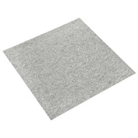 Quadrotte di Moquette 20 pz 5 m² 50x50 cm Grigio Chiaro 147310