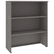 Piano Credenza | Madia | Buffet da pranzo | Armadio da pranzo HAMAR Grigio Chiaro 85x35x100 cm Legno di Pino