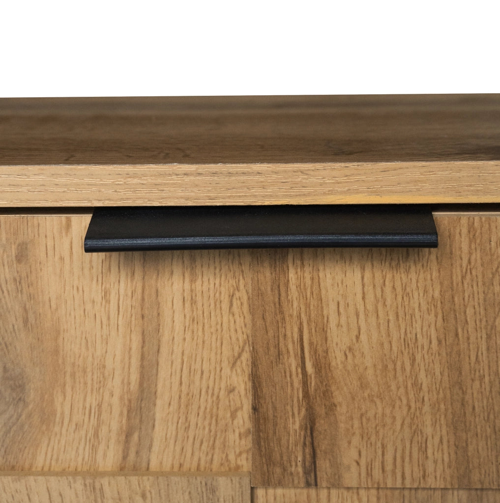 Scarpiera 80.5x35x109.5 cm con 4 ripiani regolabili in pannello di particelle naturale