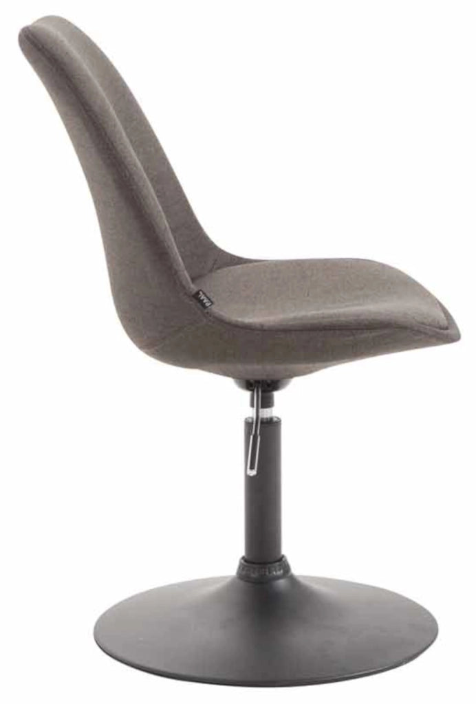 Set di 4 sedie da pranzo in tessuto Maverick grigio scuro,nero