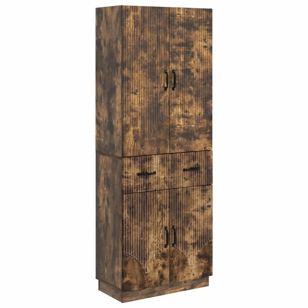 Set di armadi 2 pcs Rovere Fumo Legno ingegnerizzato 3416831
