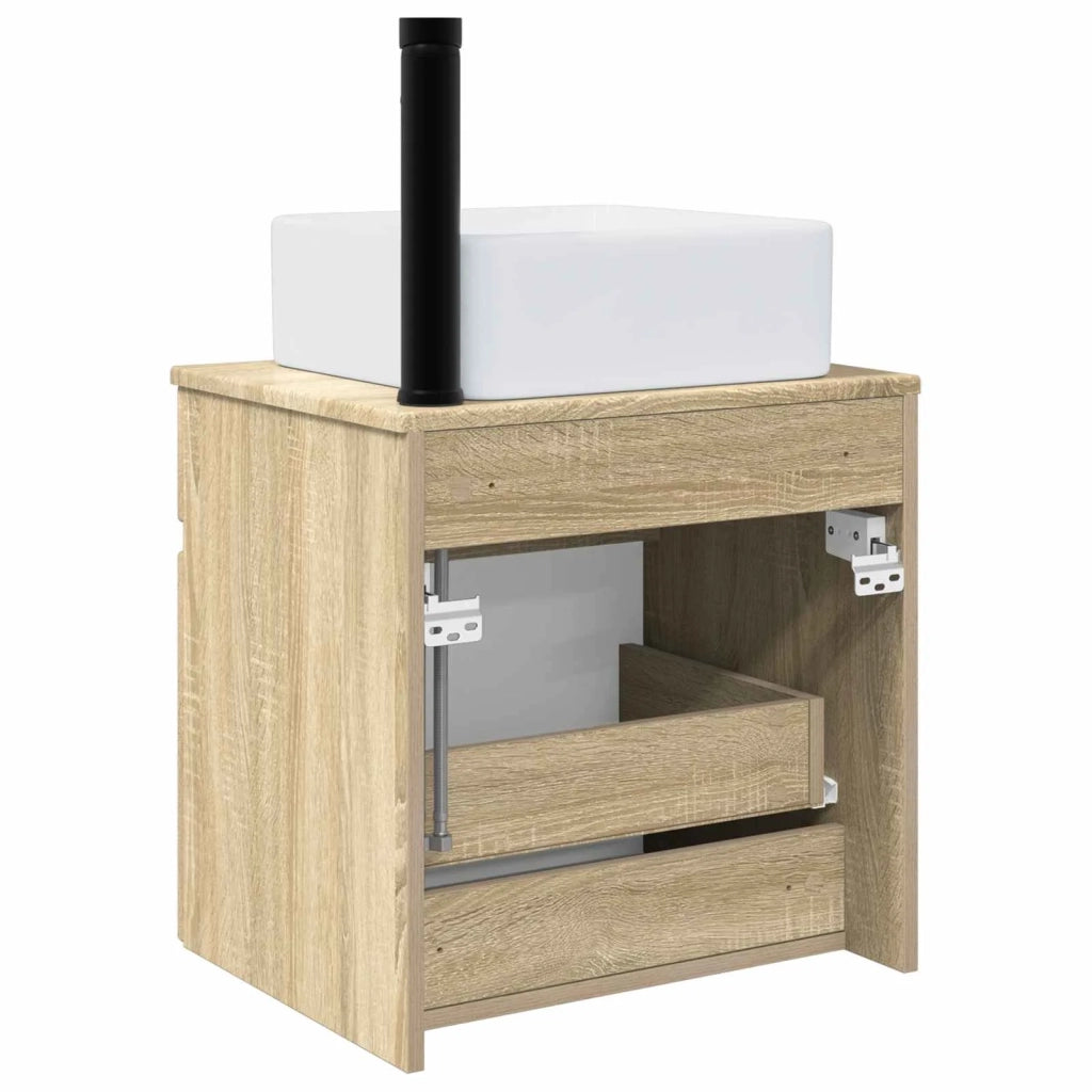 Mobile lavabo da parete Rovere Sonoma 49 x 41 x 63 cm 890564