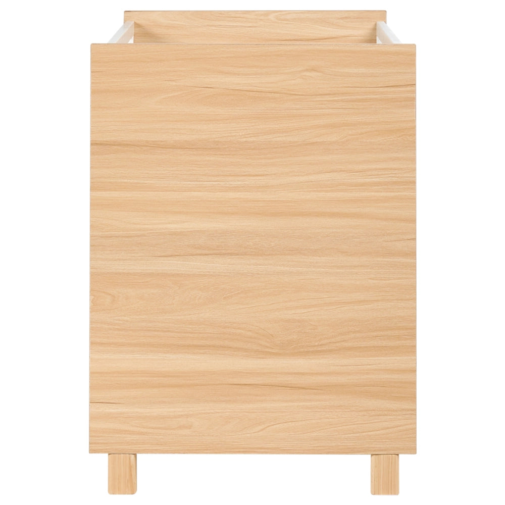 Lettino culla per neonati in MDF bianco marrone chiaro 60 x 120 cm con barre regolabili in altezza Dimensioni standard Accessori per la cameretta Design minimalista