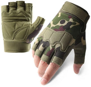Manica tattica per attività all'aperto - Maniche senza dita - Maniche per bicicletta da fuori - Adatto per sport all'aperto, motocicletta, bicicletta, allenamento, airsoft, tiro, caccia, camminata (M)