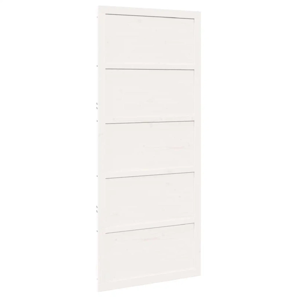 Porta del fienile Bianco 90 x 2,5 x 208 cm