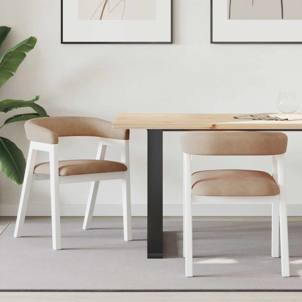 Sedie da pranzo 2 pz | Sedie da cucina Bianco 54 x 57 x 73 cm