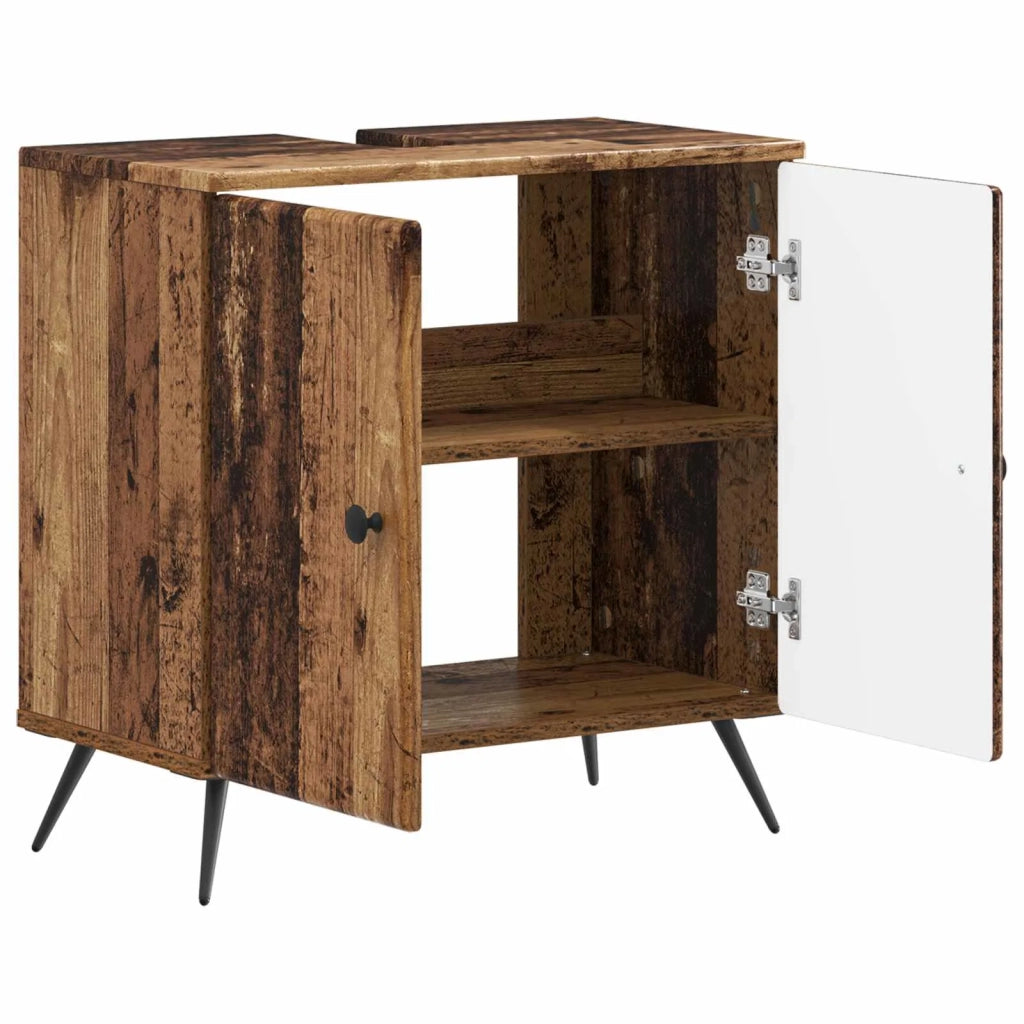 Armadio per Lavabo da Bagno BREDA Legno antico 897453