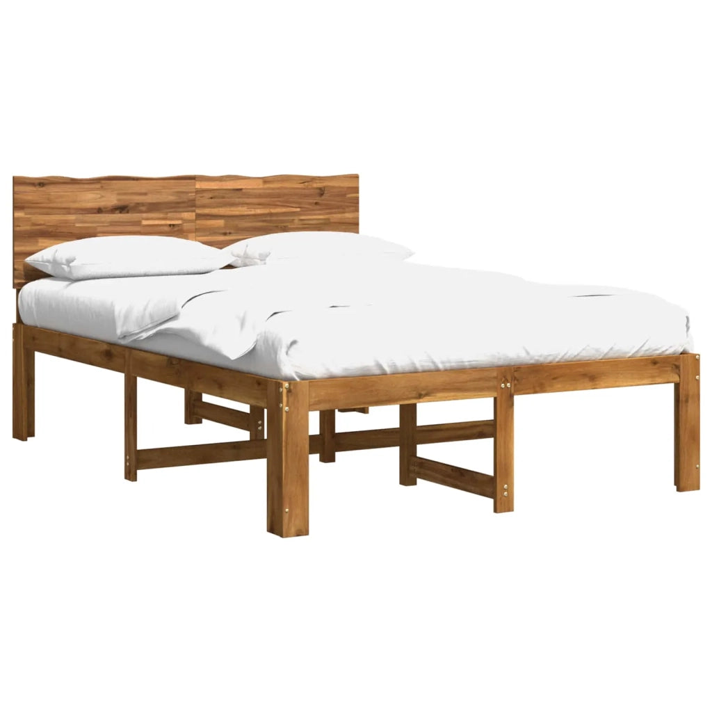 Letto matrimoniale con testiera ROSTOCK Naturale 120 x 200 cm 903420