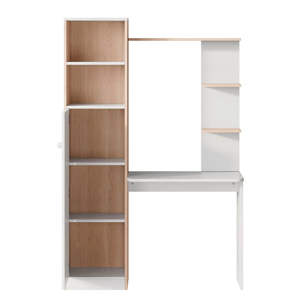 Scrivania con ripiani - Xylo - Legno massello, 123.5x45x168.5 cm