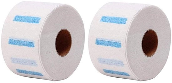 Strisce di Nastro Adesivo Weghebile - 2 Rotoli - Autoadesivo - Tessuto Soffice - 170 Tiri - 6,7 x 30 cm - Carta di Nastro per il Collo