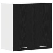 Mobiletto a parete moderno e funzionale con ripiano 60 x 31 x 60 cm realizzato in legno composito di rovere nero 02_0051954