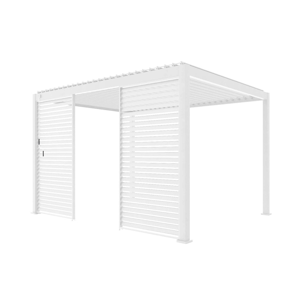 Persiana in alluminio da 1.3m per pergola a lamelle triomphe, bianco