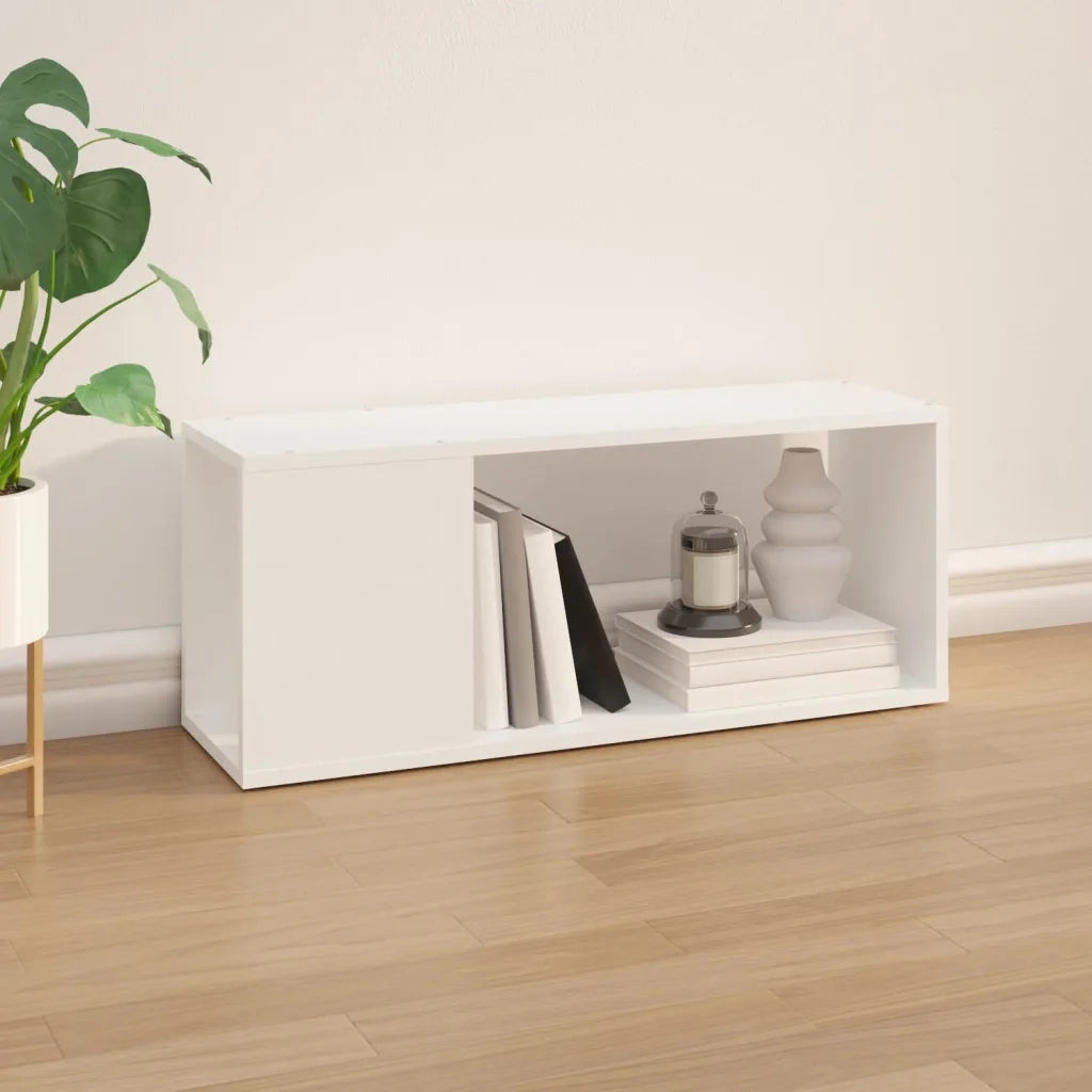 Mobile Porta TV Bianco 80x24x32 cm in Legno Multistrato 809107