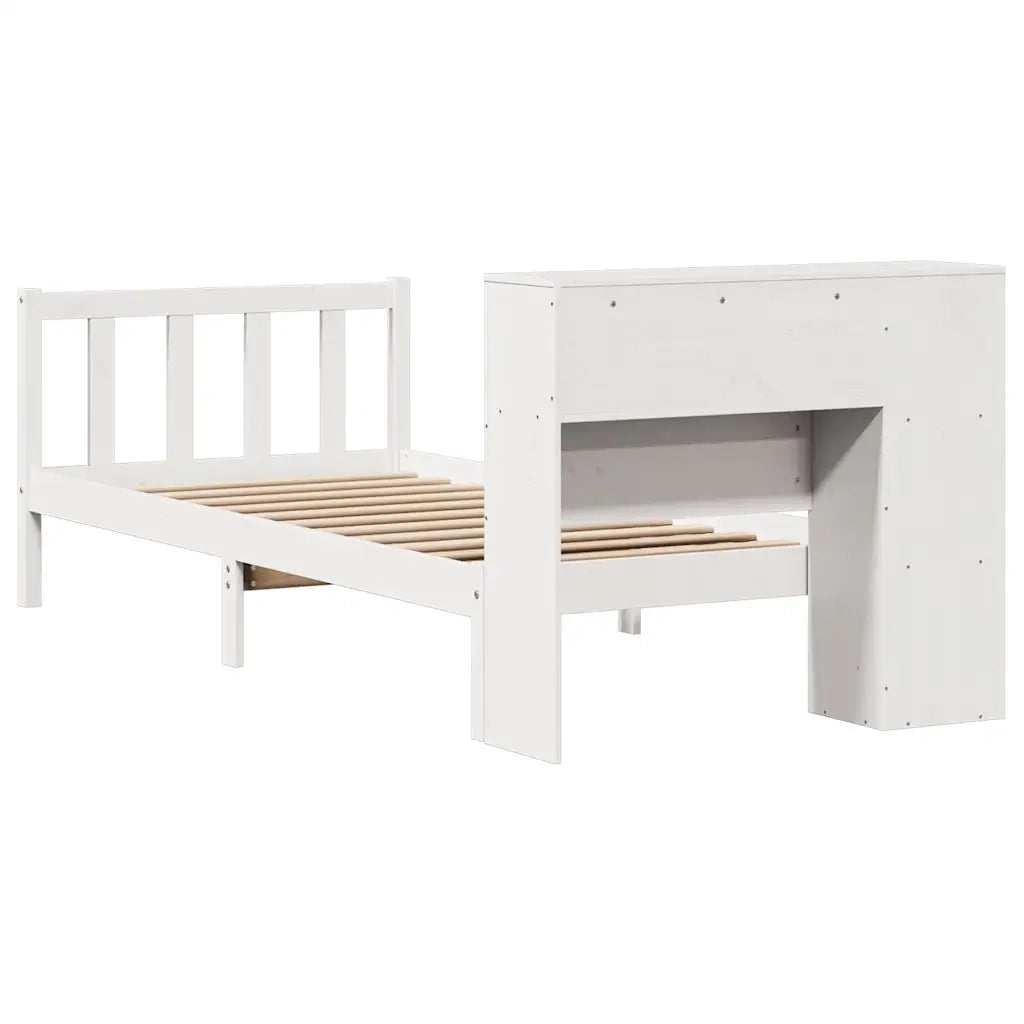 Letto con Libreria senza Materasso 75x190 cm in Legno Pino 3321677