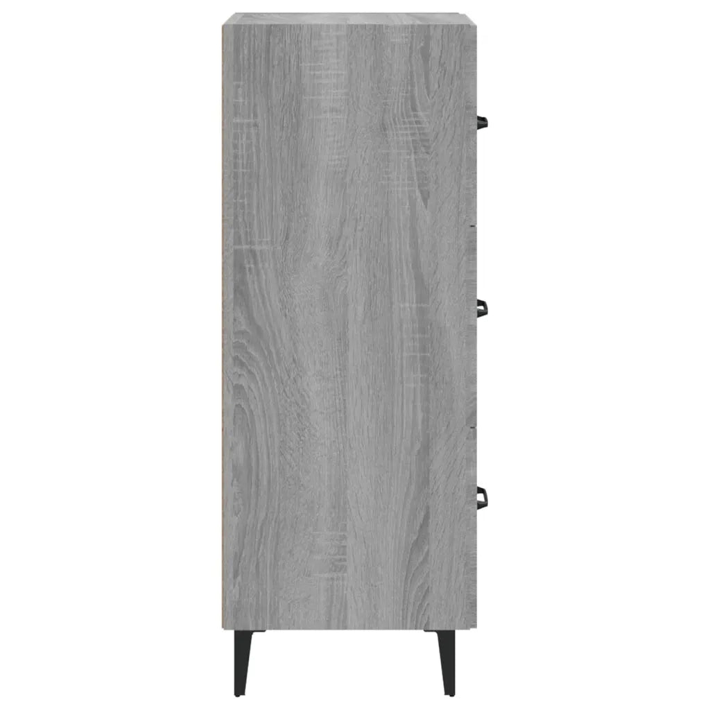Credenza Grigio Sonoma 34,5x34x90 cm in Legno Multistrato cod mxl 23140