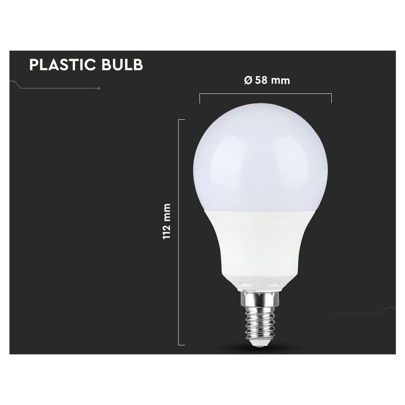 Lampada A Led E14 A58 9W 806LM Forma Bulbo SKU-21114, Disponibili 3000K 4000K 6400K (Bianco Freddo 6500K)
