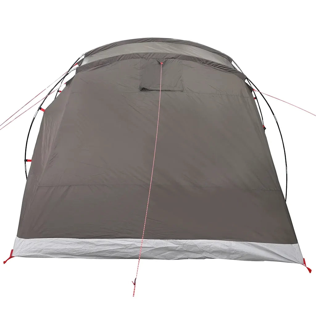 Tenda da Campeggio a Tunnel per 4 Persone Marrone Impermeabile 4009414