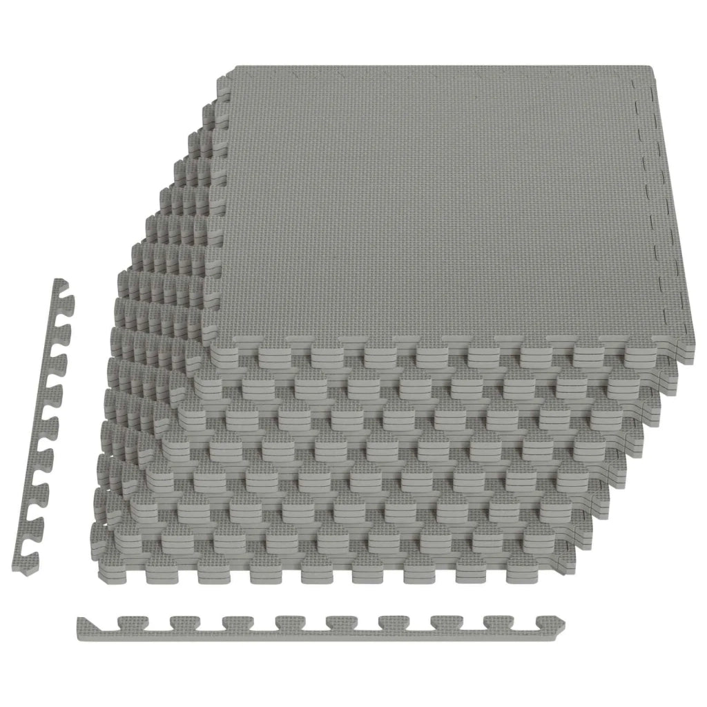 Tappetino per piscina 24 pcs Grigio 8,64 m² Schiuma EVA 3433277