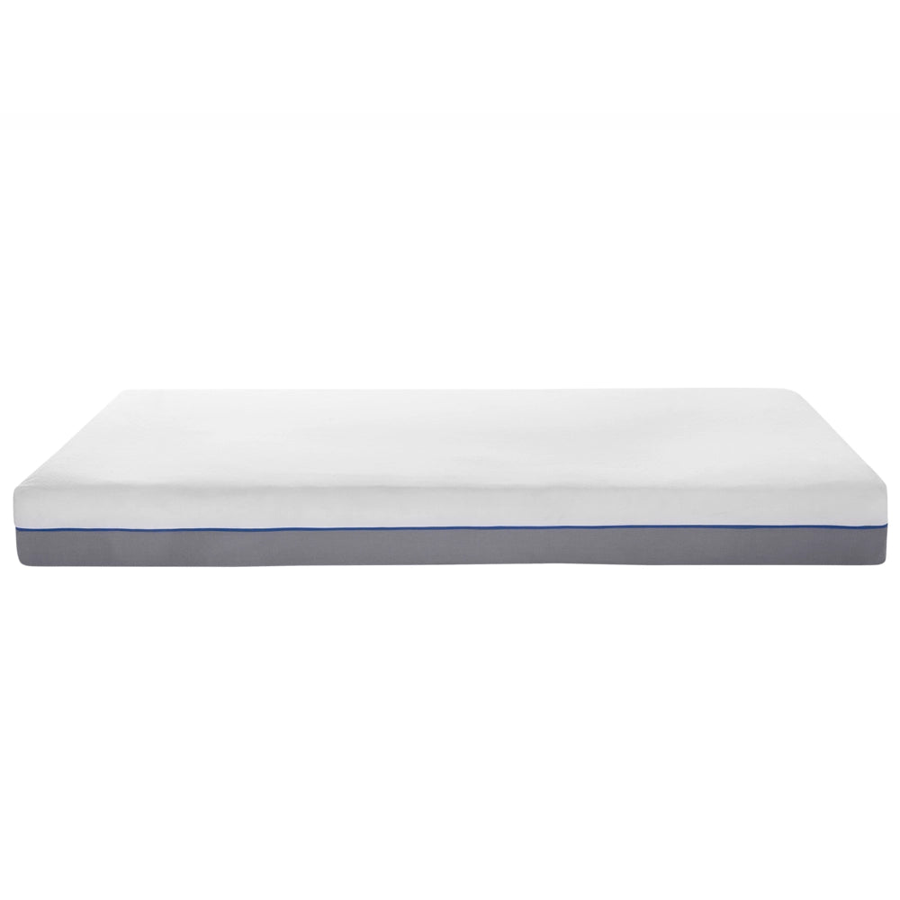 Materasso in Memory Foam Bianco con Tessuto Grigio Duro 180 x 200 cm