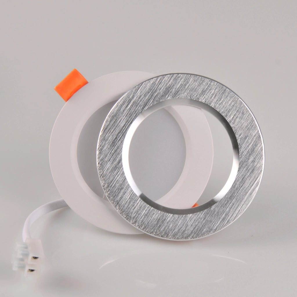 Faretto LED incasso Polux ZOE argento 4,8W 4000K 430lm