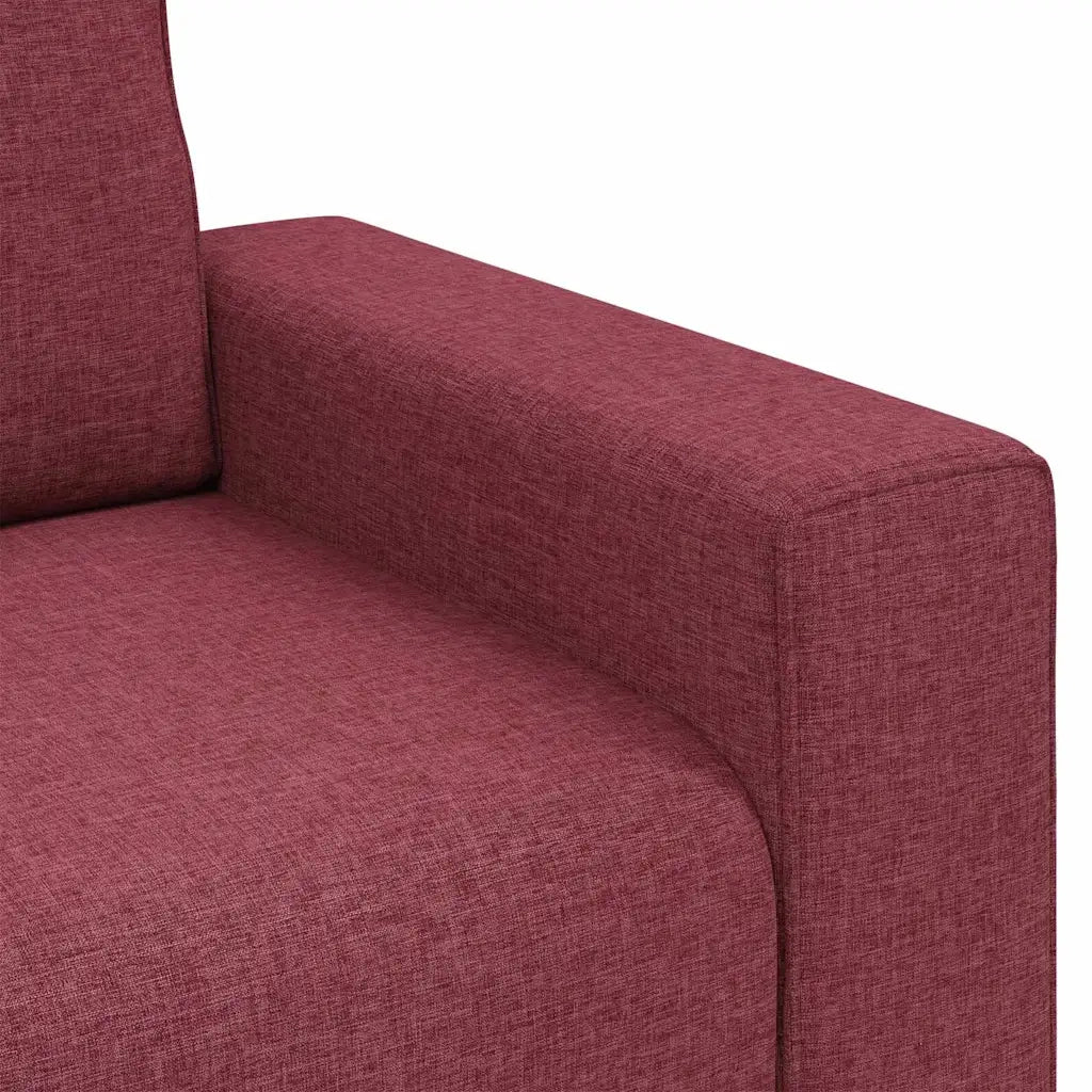 Poltrona Sofa Rosso Vino 100 cm Tessuto 4105210