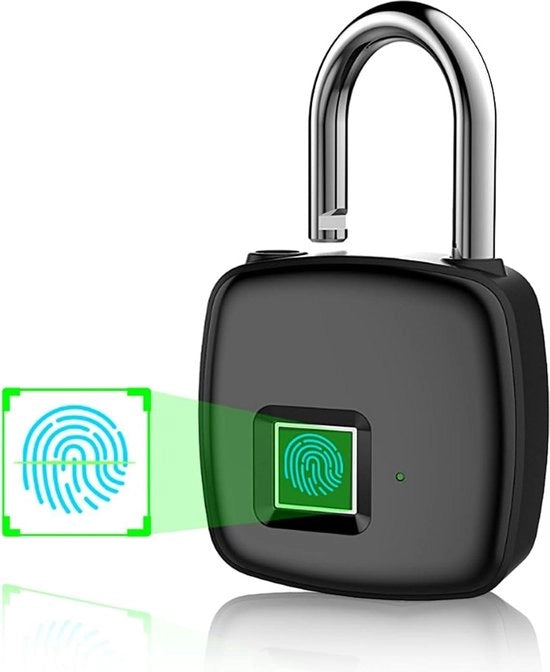 Sistema di chiusura a impronta digitale - Antifurto - Ricaricabile via USB - P30 - Chiusura a muro.