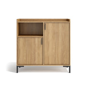 Credenza da ingresso Herdasa effetto rovere dorato 88x90x33